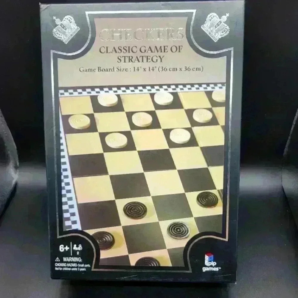 Pip Games Checkers CLASSIC GAME OF STRATEGY (2019 EDITION). NEW Sealed